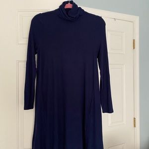 New with tags- Mudpie Topher Turtleneck Navy Blue Dress